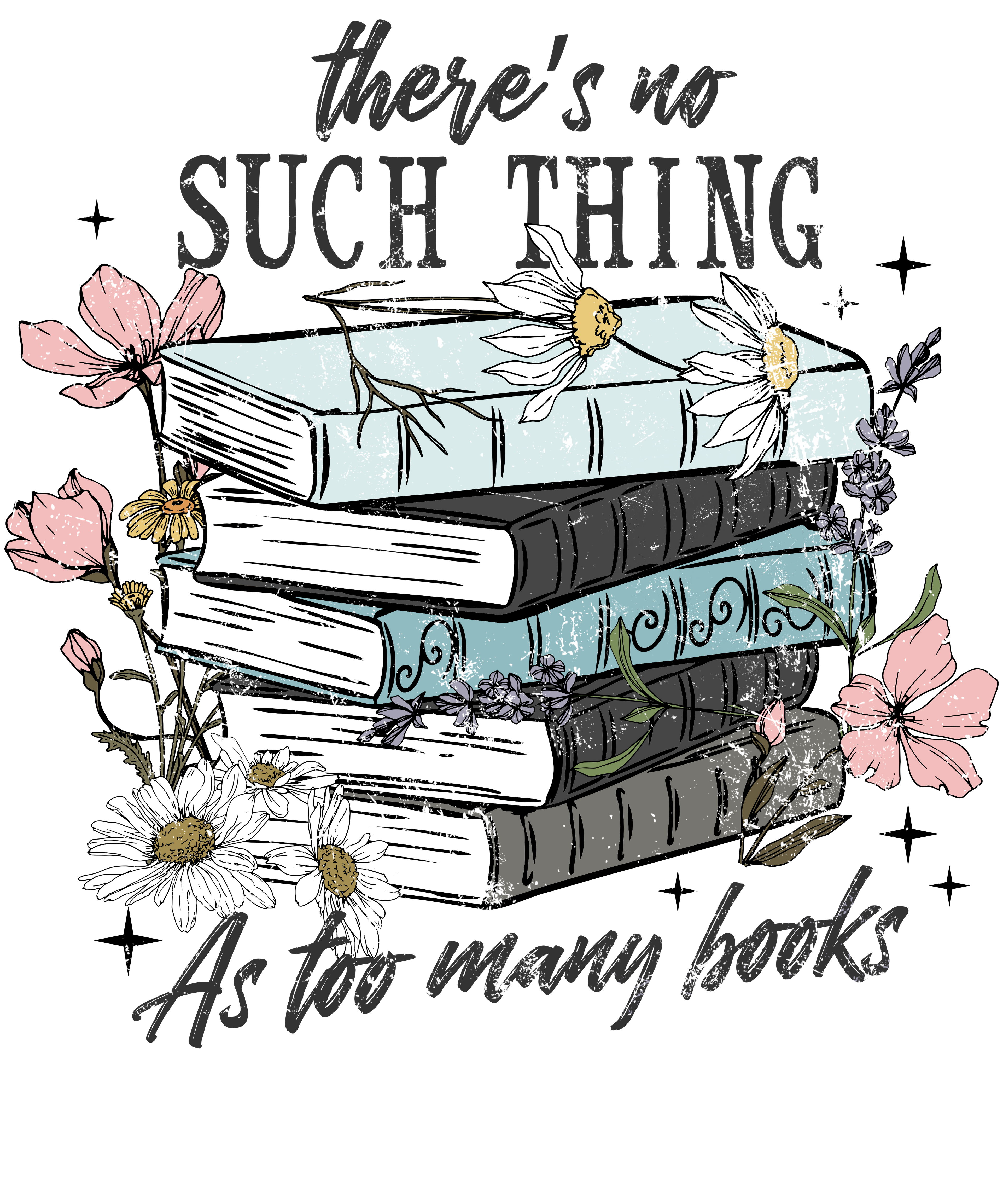 📚✨ There’s No Such Thing As Too Many Books Tee ✨🌸