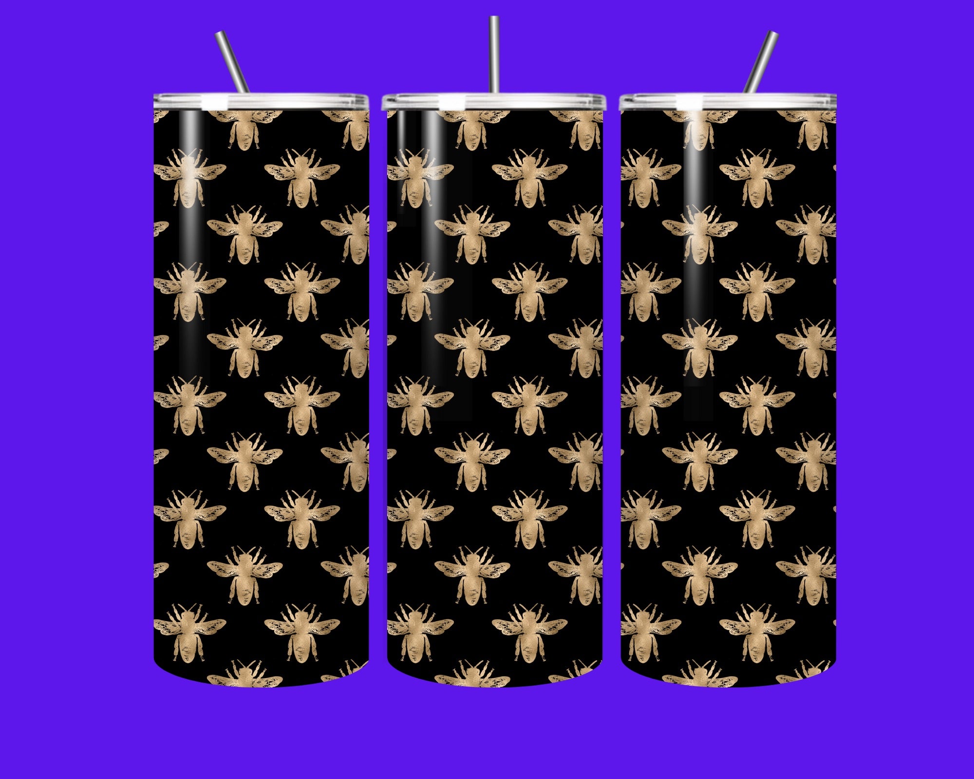 πβ¨ Gold Bee Luxe Tumbler β 20oz Spill-Proof Bliss β¨π