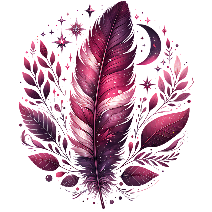 ✨🌙 Celestial Feather Glow Tee 🌙✨