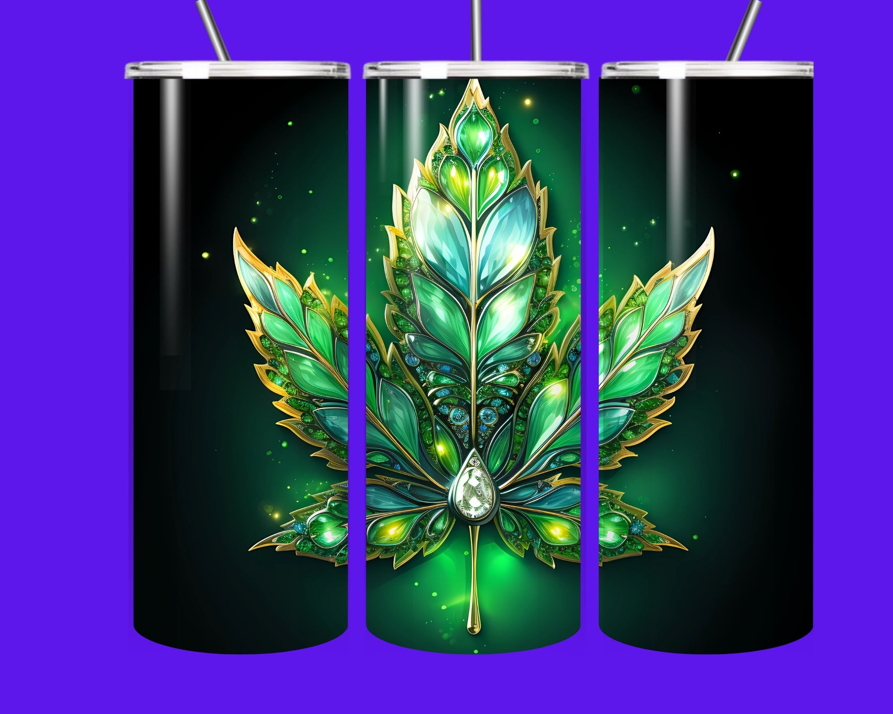 ✨ Emerald Radiance Tumbler – 20oz Stainless Steel Magic ✨