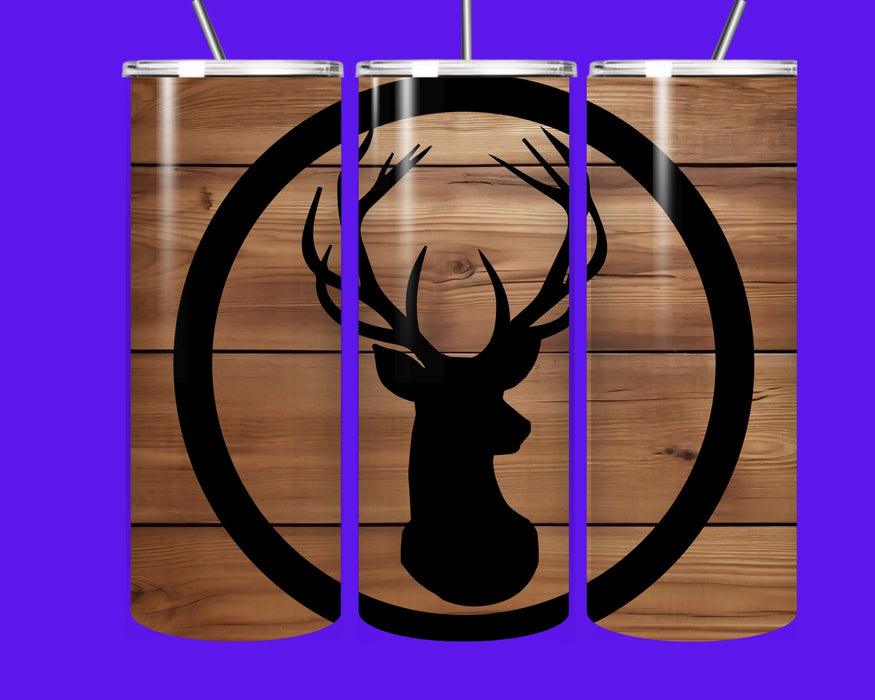🦌 Rustic Deer Silhouette 20oz Tumbler – Country Charm Meets Everyday Style 🌲