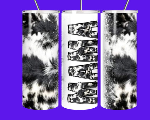 🖤 Black & White Cowhide Mama 20oz Tumbler 🖤  Sassy • Stylish • Unapologetically You