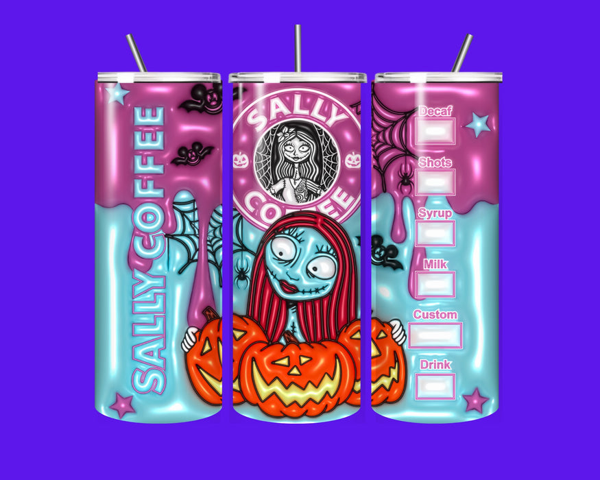 🎃✨ Sally Coffee 20oz Tumbler – Spooky Cute & Perfectly Brewed ✨🎃