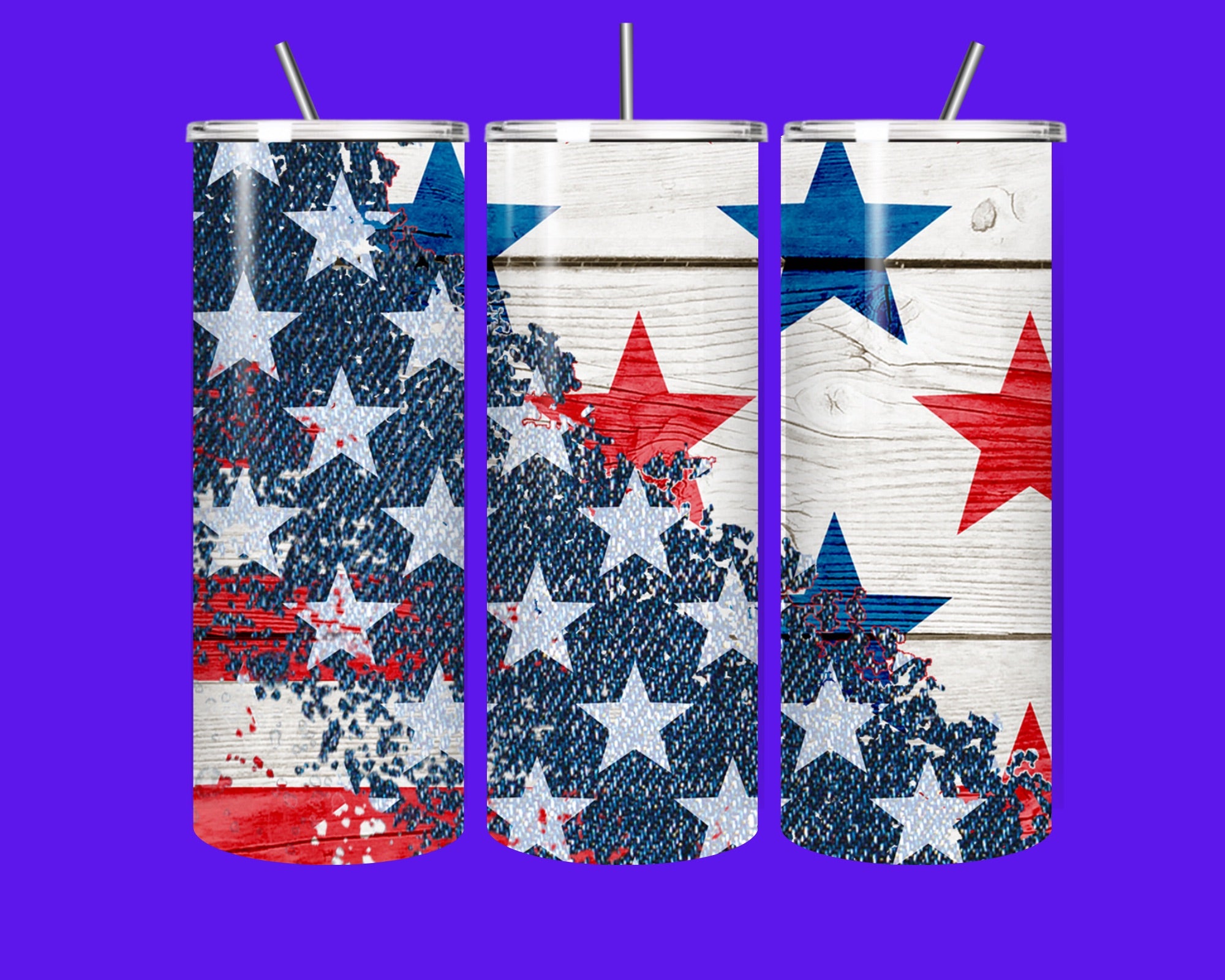 ⭐ Patriotic Stars &amp; Stripes 20oz Skinny Tumbler – Spill-Proof &amp; Full of Spirit! ⭐