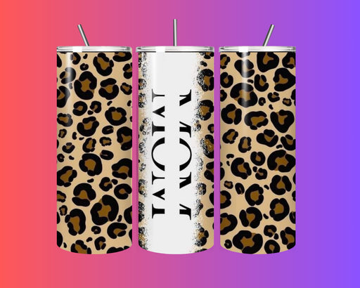 🐆 Fierce & Fabulous Leopard Print Tumbler – 20oz with Straw