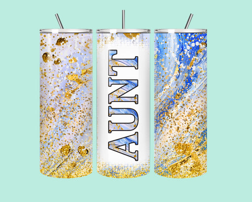 ✨ Golden Glam Aunt Tumbler – Where Love Meets Luxury! ✨