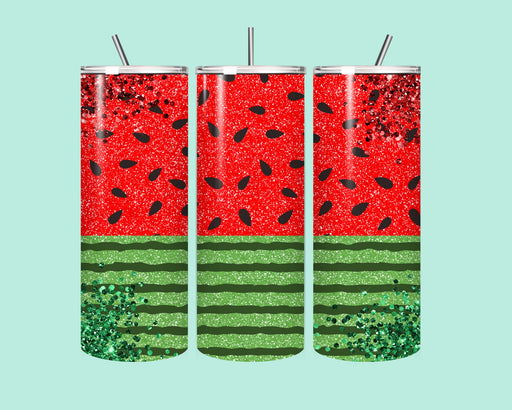 🍉 Sip into Summer with Our Watermelon Sparkle Tumbler! 🍉
