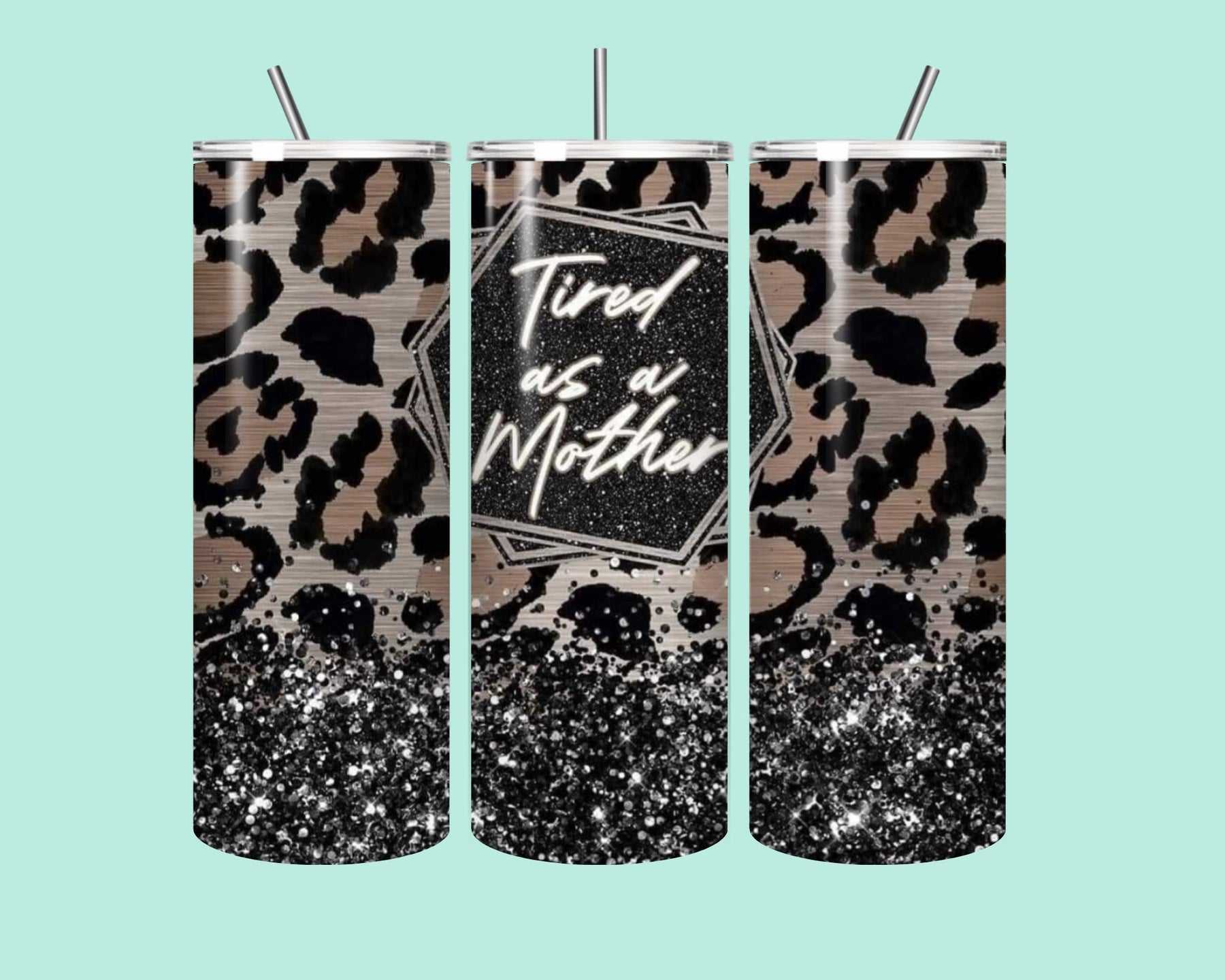 ✨ Tired as a Mother – 20oz Stainless Steel Tumbler ✨