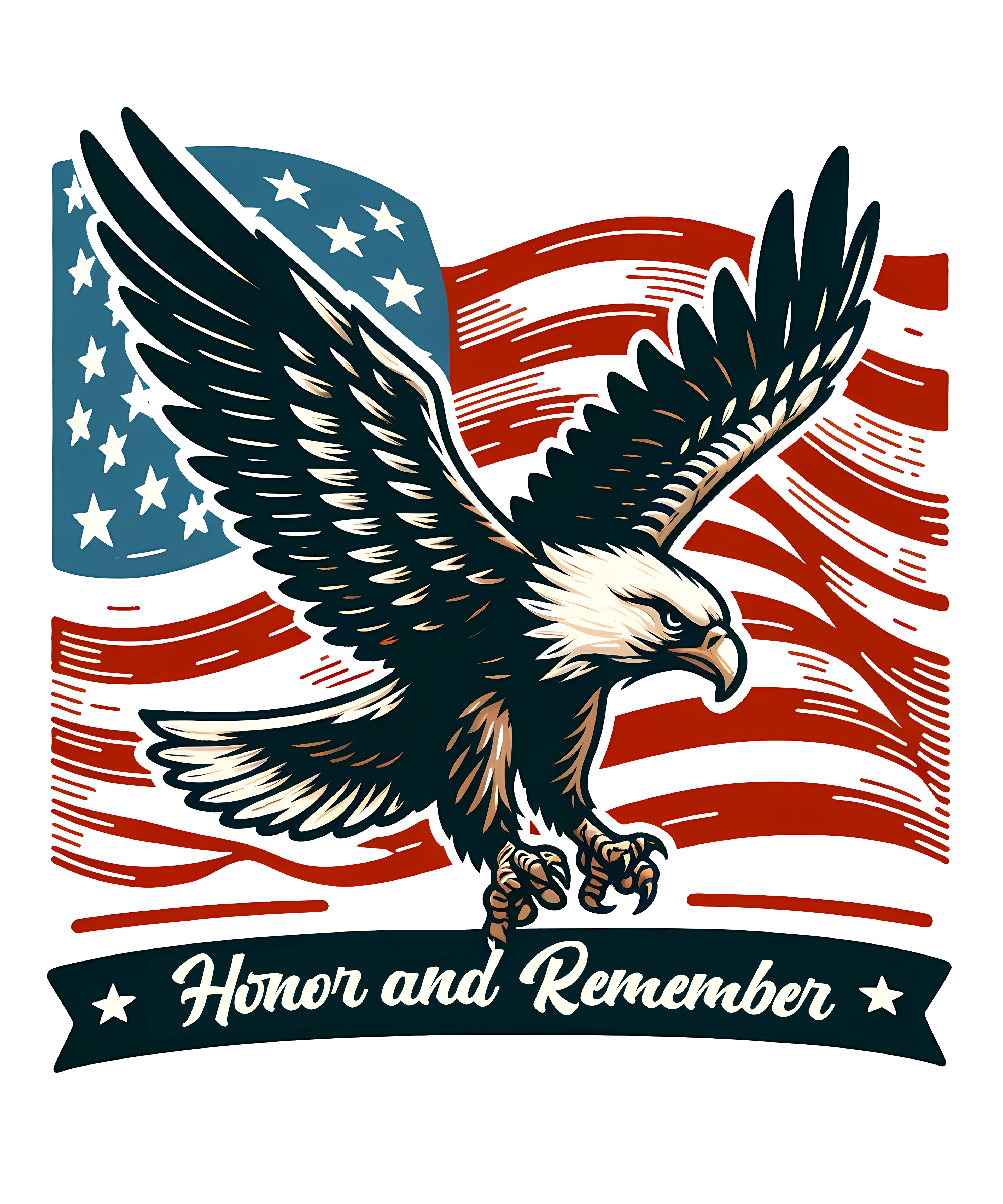 🦅 Honor and Remember Patriotic Tee 🇺🇸