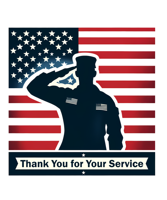 **Salute to Heroes Tee – “Thank You for Your Service” 🇺🇸✨