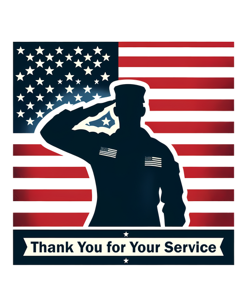 **Salute to Heroes Tee – “Thank You for Your Service” 🇺🇸✨