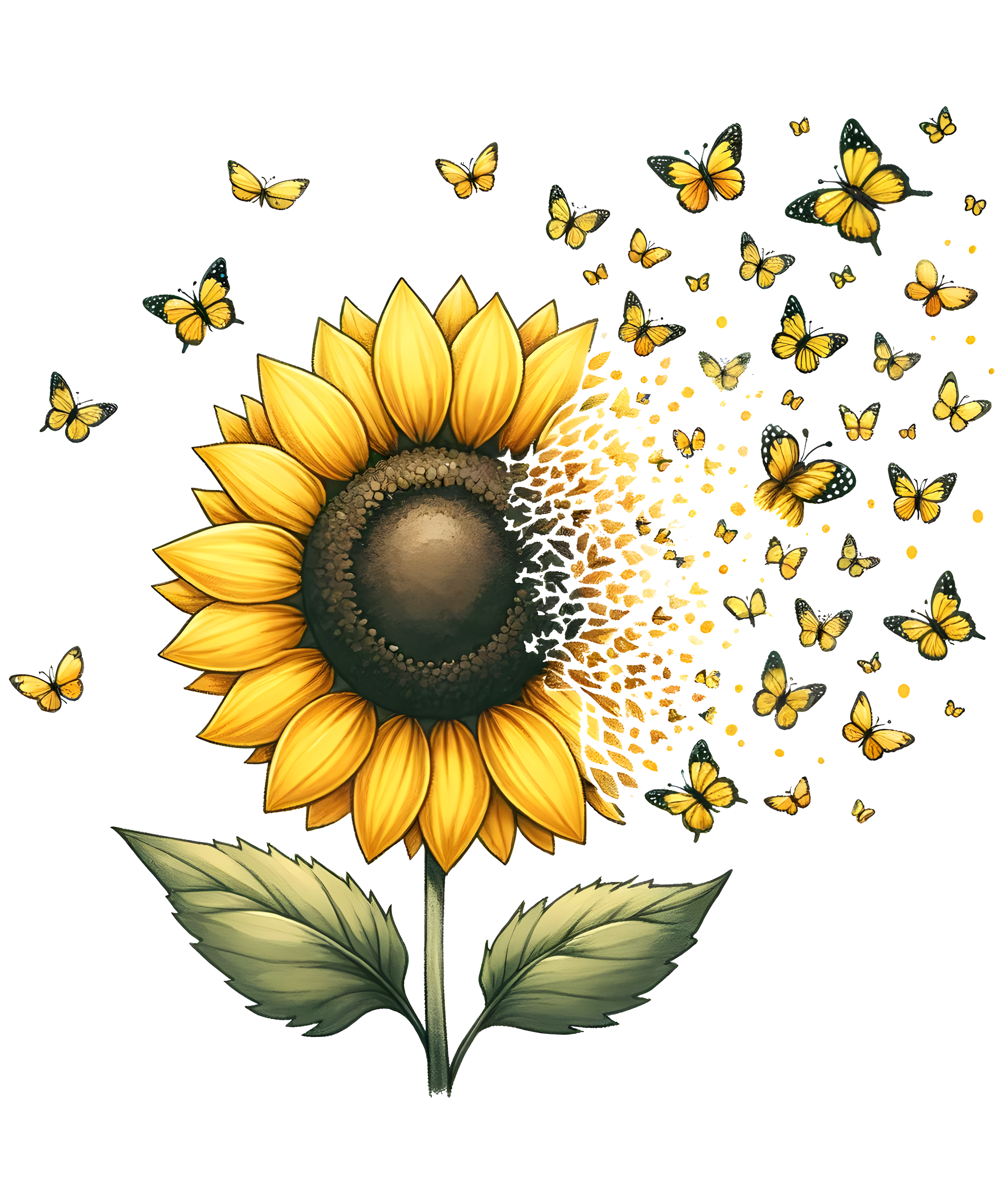✨🌻 Sunflower Dreams Tee – Where Nature Meets Magic! 🦋✨