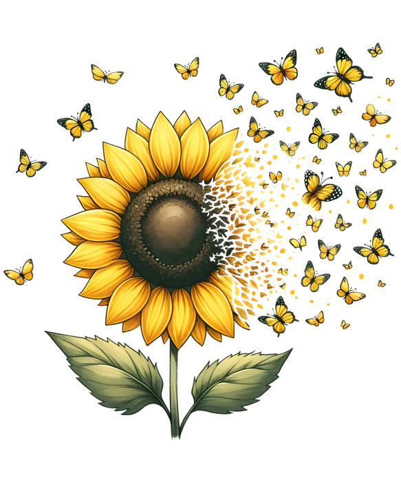 ✨🌻 Sunflower Dreams Tee – Where Nature Meets Magic! 🦋✨