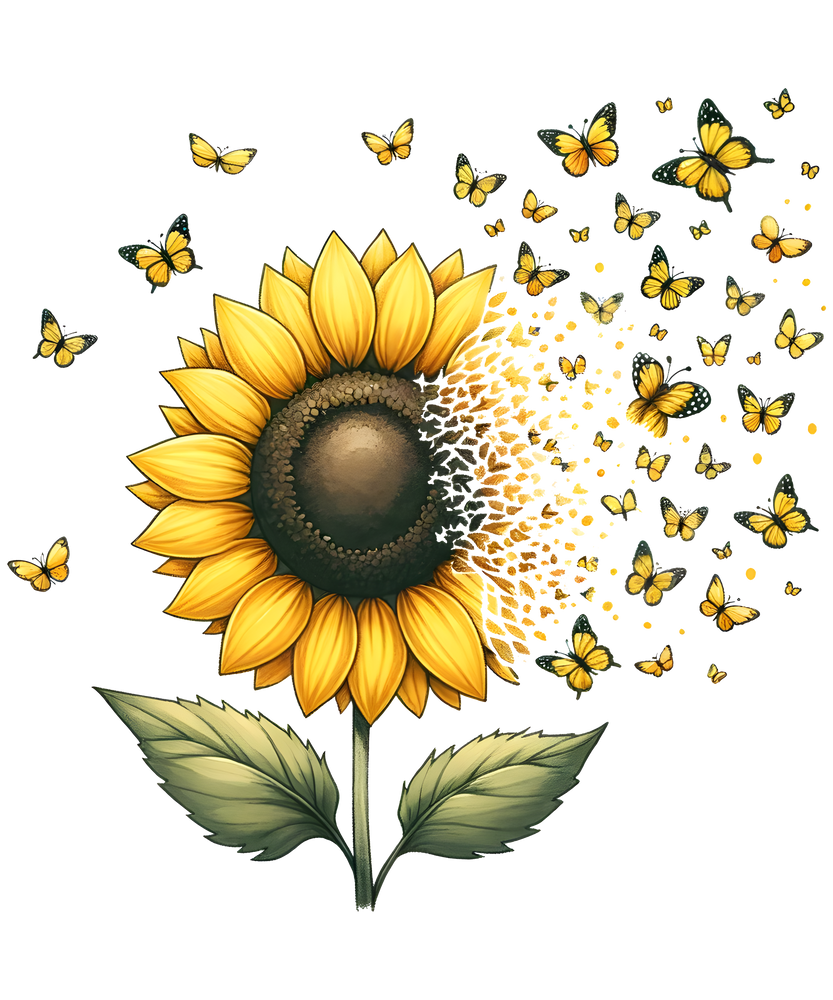 ✨🌻 Sunflower Dreams Tee – Where Nature Meets Magic! 🦋✨