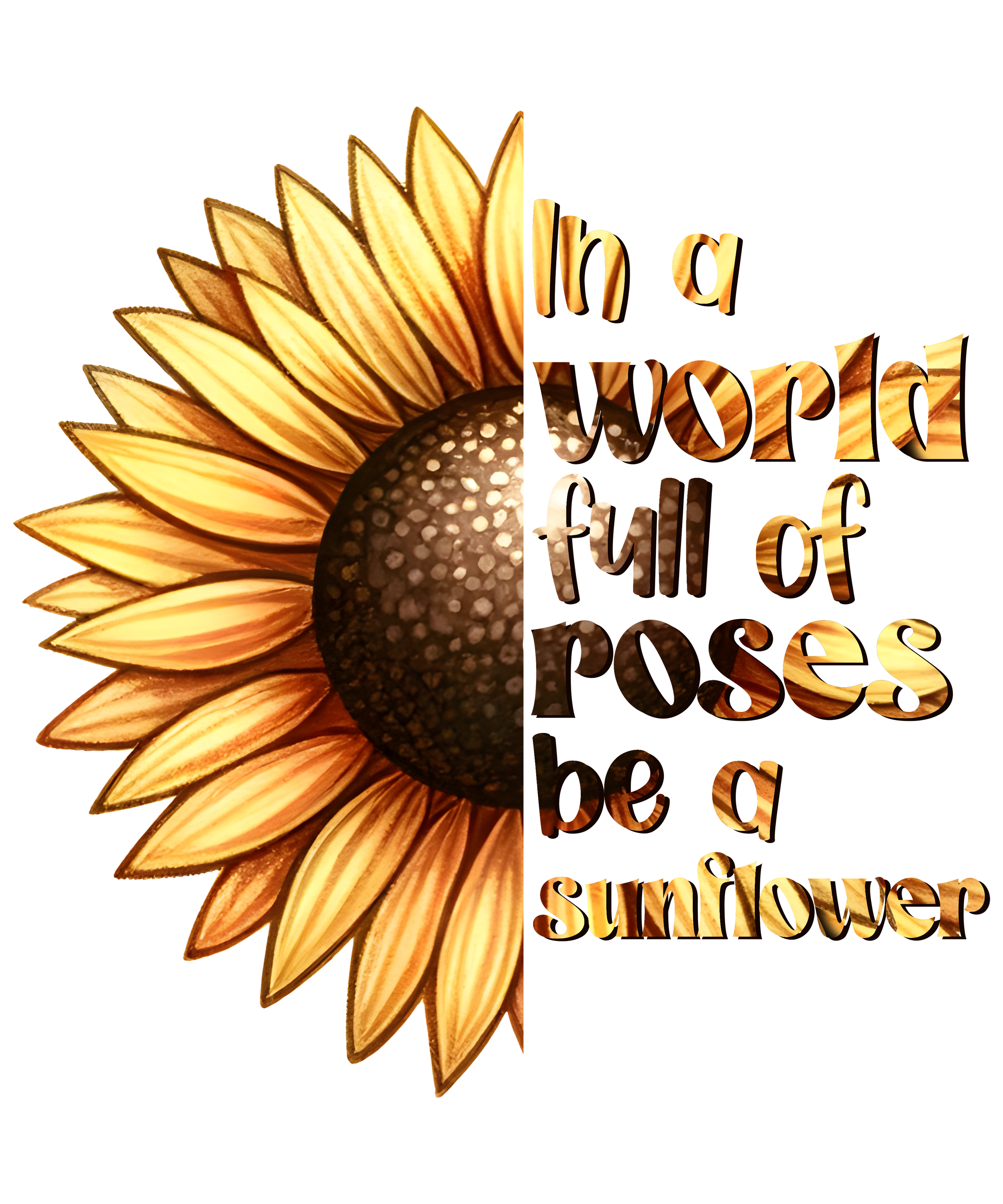 🌻 In a World Full of Roses, Be a Sunflower Tee 🌻