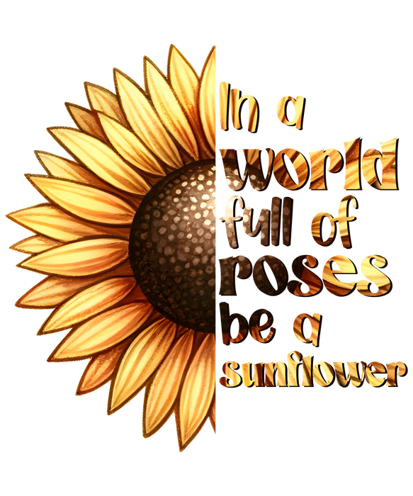 🌻 In a World Full of Roses, Be a Sunflower Tee 🌻