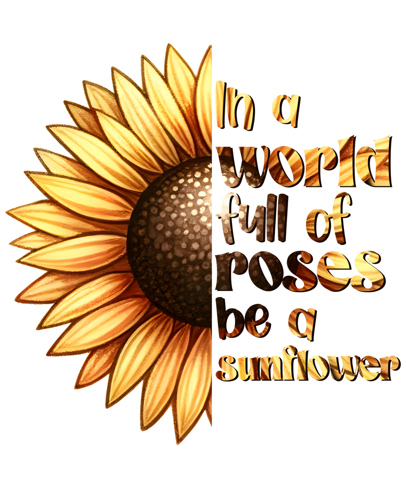 🌻 In a World Full of Roses, Be a Sunflower Tee 🌻
