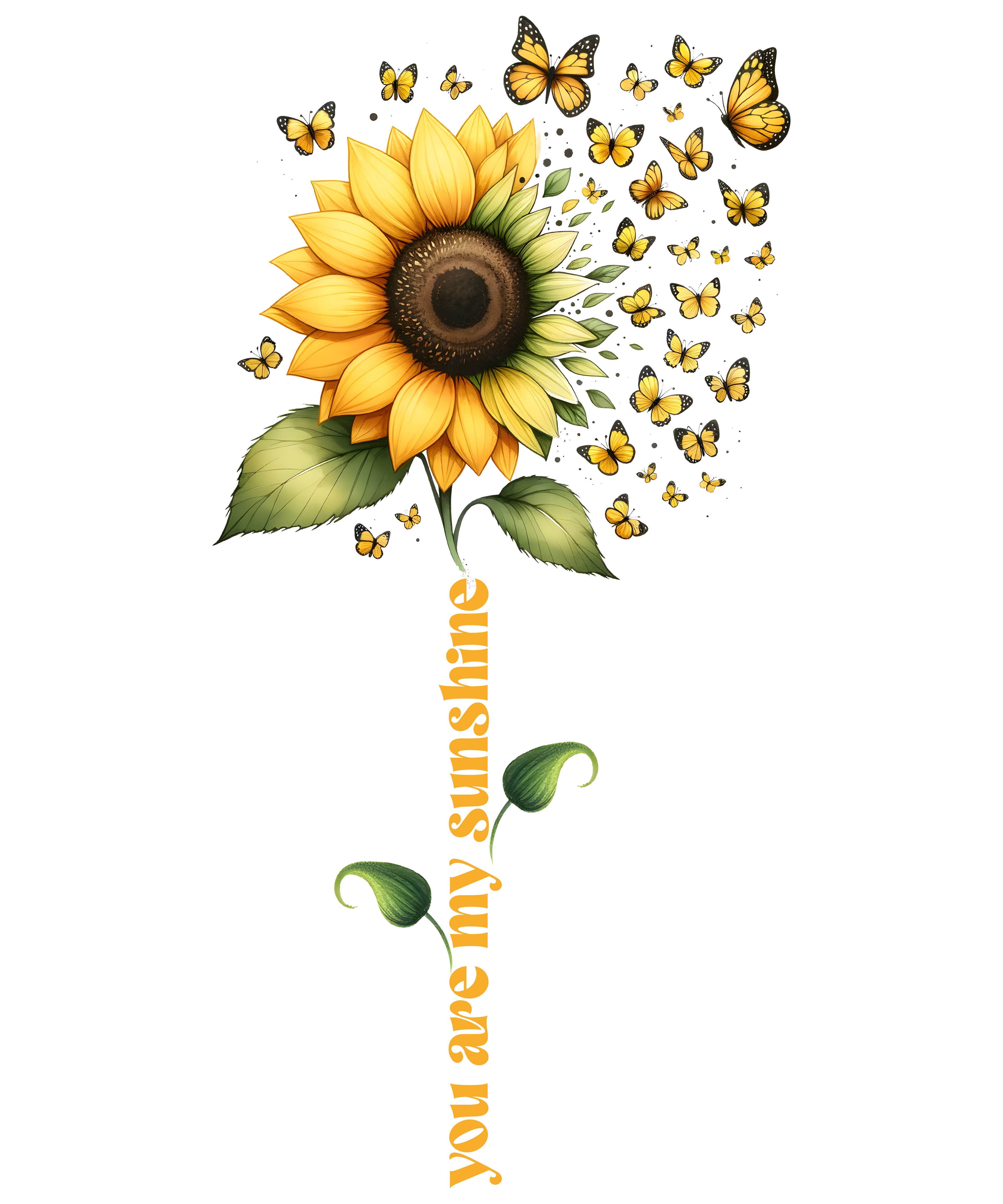 🌻 You Are My Sunshine Sunflower &amp; Butterfly Tee 🦋✨
