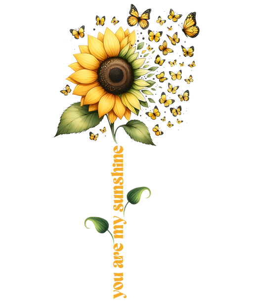 🌻 You Are My Sunshine Sunflower & Butterfly Tee 🦋✨