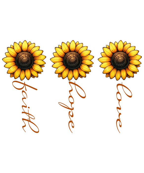 🌻 Faith • Hope • Love Sunflower Tee 🌻