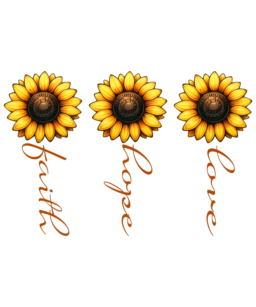 🌻 Faith • Hope • Love Sunflower Tee 🌻