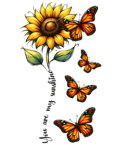 🌻🦋 You Are My Sunshine Sunflower & Butterfly Tee 🦋🌻