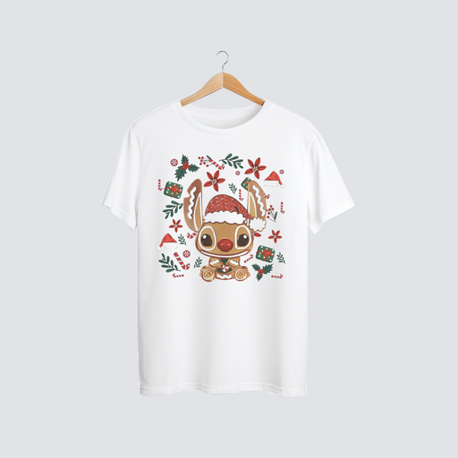 🎄 Festive Stitch Christmas Tee – “Holiday Mischief &amp; Cuteness Overload!” 🎁✨