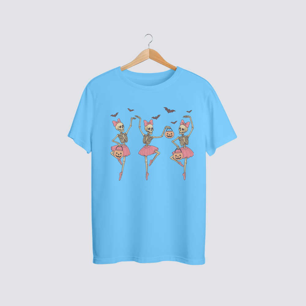 ✨ Dancing Skeleton Ballerina Tee – Where Spooky Meets Sparkle! 🩰💀🎃
