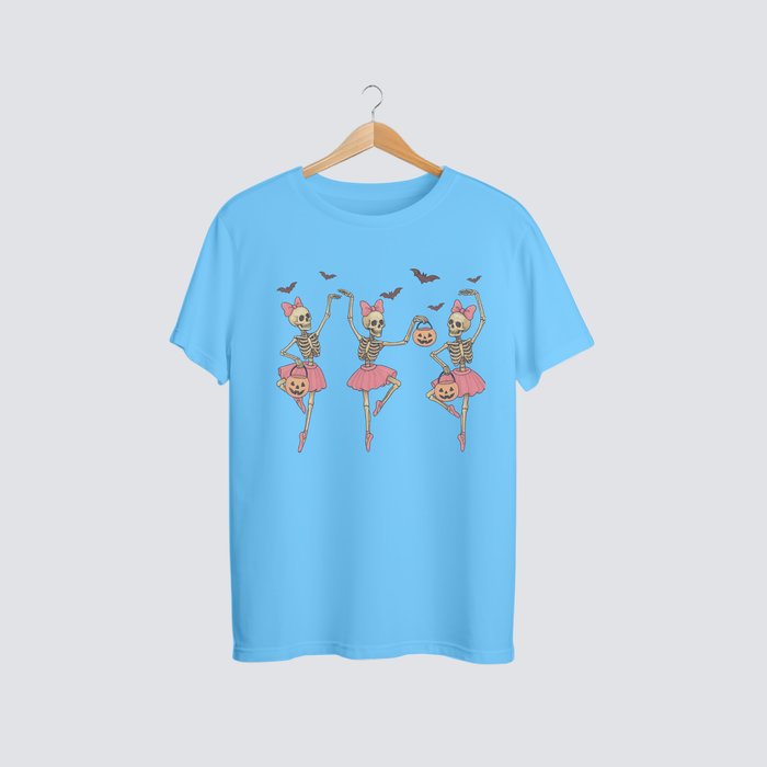 ✨ Dancing Skeleton Ballerina Tee – Where Spooky Meets Sparkle! 🩰💀🎃
