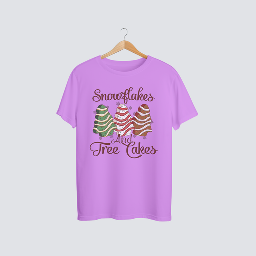❄️ Snowflakes & Tree Cakes Christmas Tee 🎄