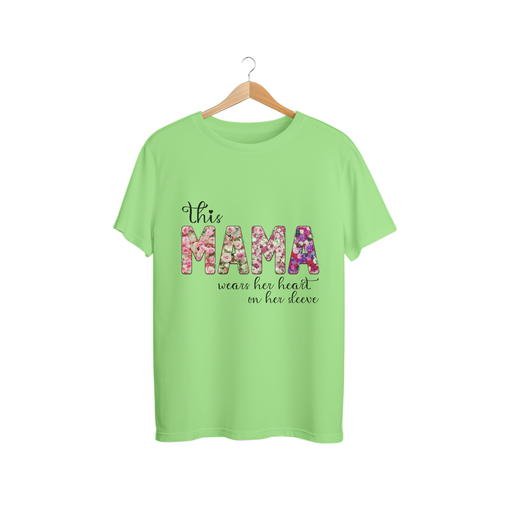 ✨This Mama Wears Her Heart on Her Sleeve 💖 Floral Tee