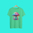 “Rainbow Mushroom House T-Shirt – Psychedelic Trippy Boho Festival Graphic Tee”