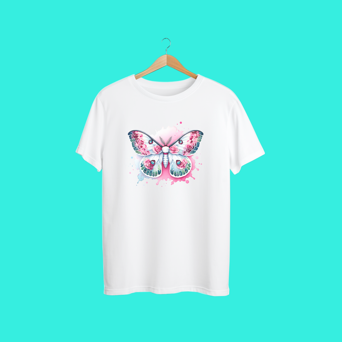 “Colorful Butterfly Watercolor T-Shirt – Vibrant Boho Graphic Tee for Women & Nature Lovers”