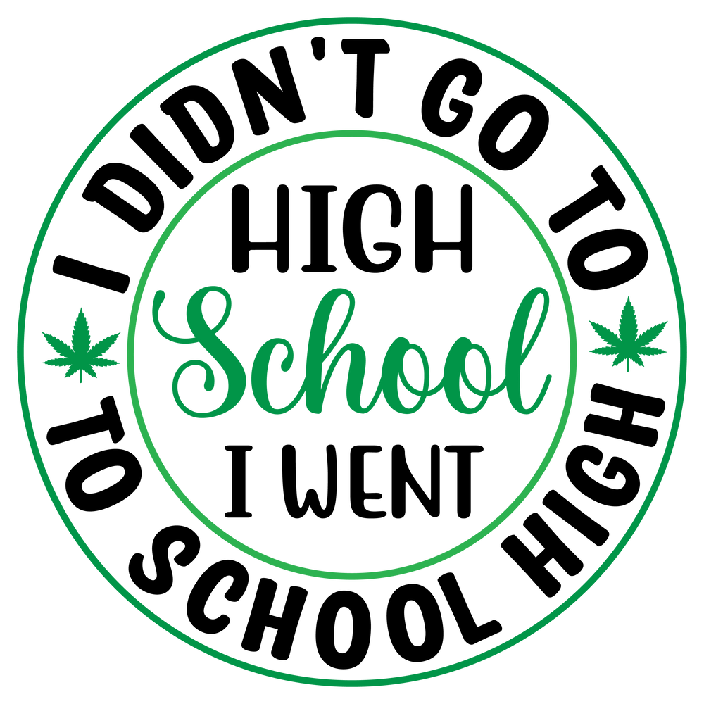 “School Vibes 🌿 Chill Cannabis Graphic Tee – Bold Streetwear Statement Shirt”