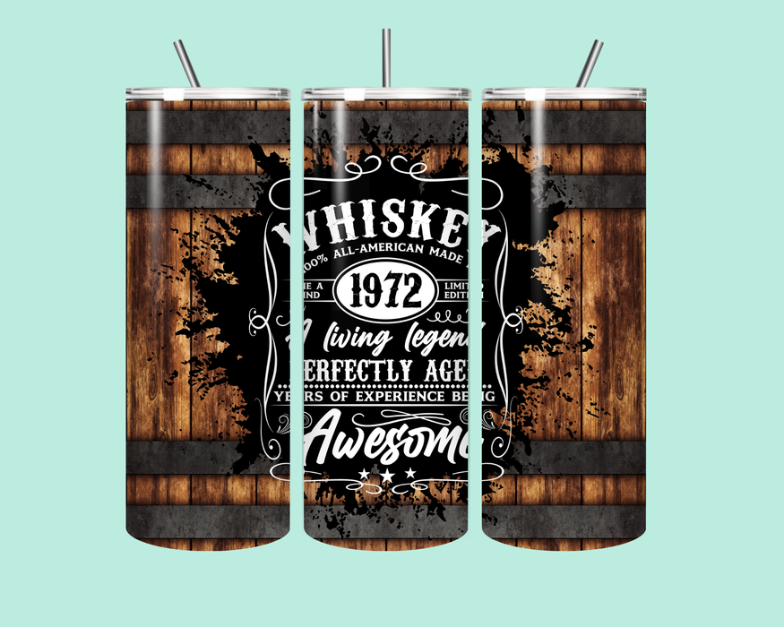 🍂 Whiskey Barrel Vibes – 1972 Limited Edition Tumbler 🍂