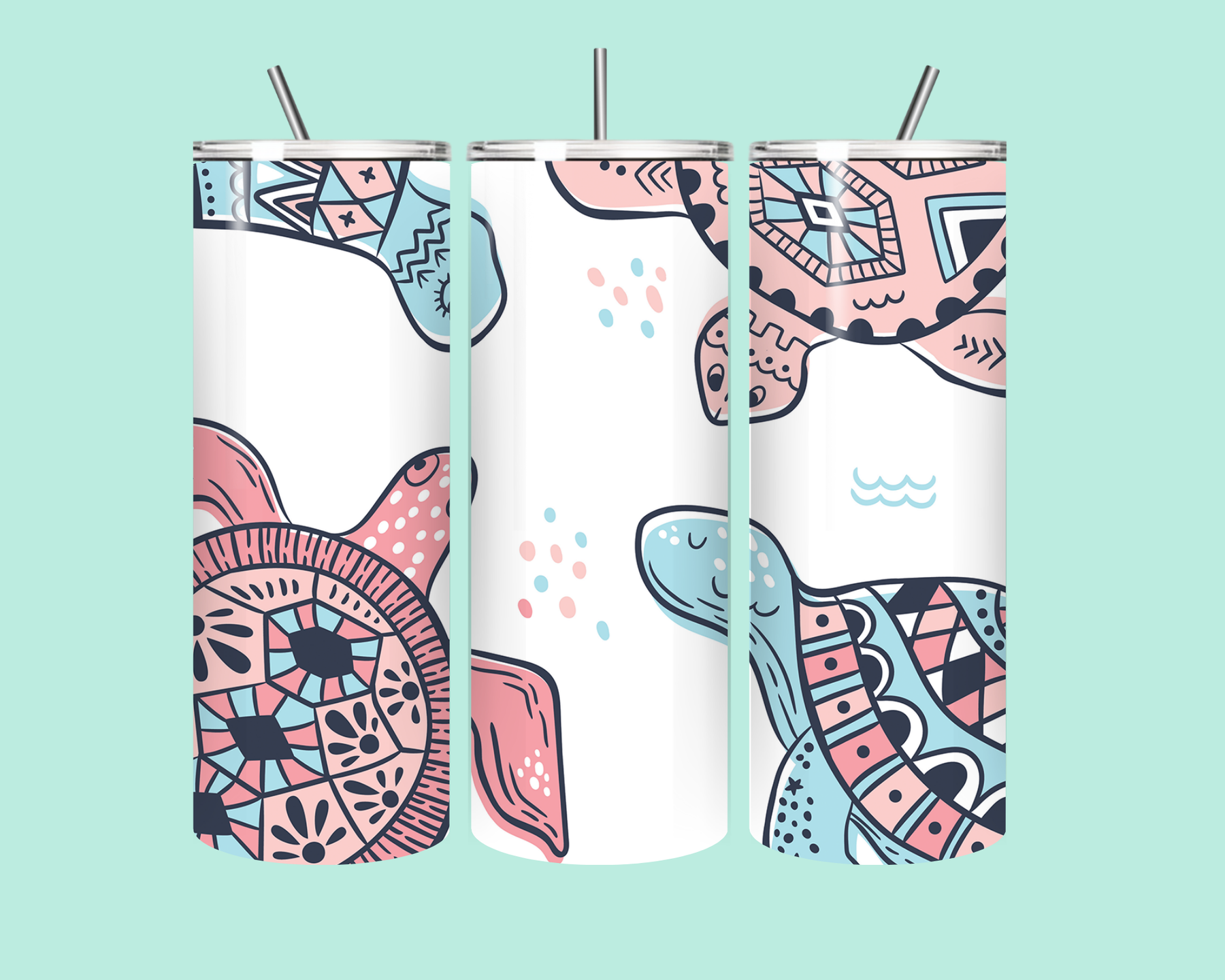 🌊🐢 Tropical Turtle Vibes Tumbler 🐢🌊