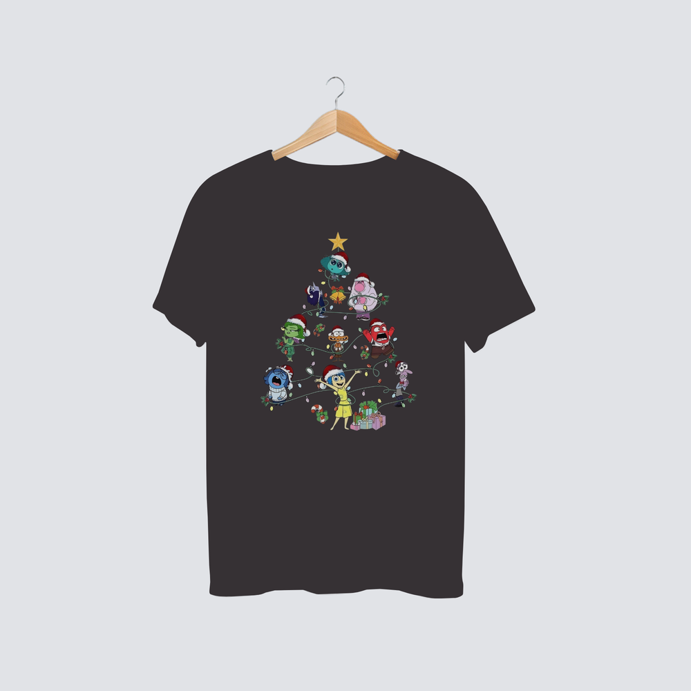 🎄✨ Festive Character Christmas Tree Tee – Bring the Holiday Joy to Life! ✨🎄